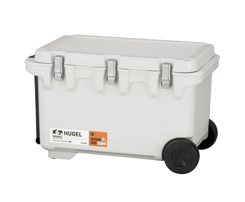 HUGEL 真空断熱クーラーボックス 60L ホワイトアッシュ